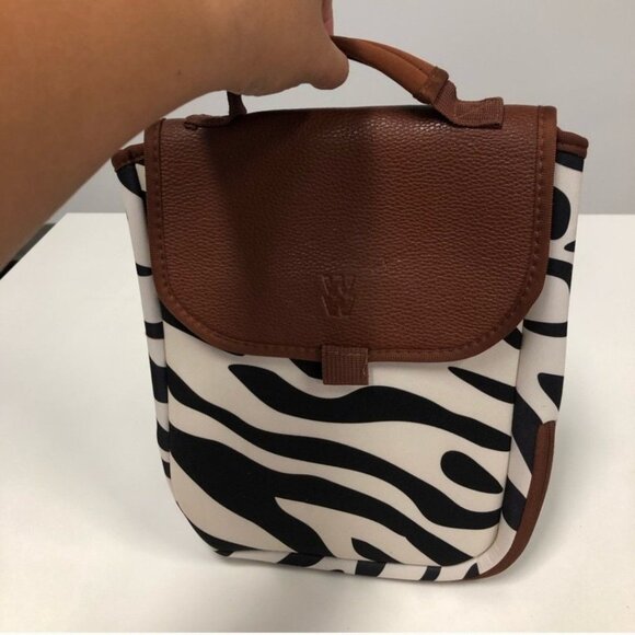 WW Zebra Print Bag With Faux Leather Flap & Handle-LIKE NEW - Picture 6 of 8